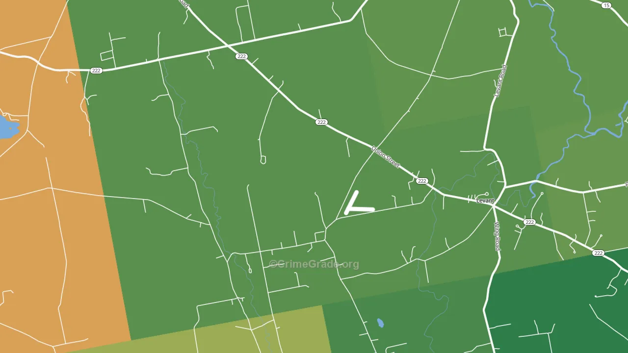 Levant, ME Map of Murder Rates