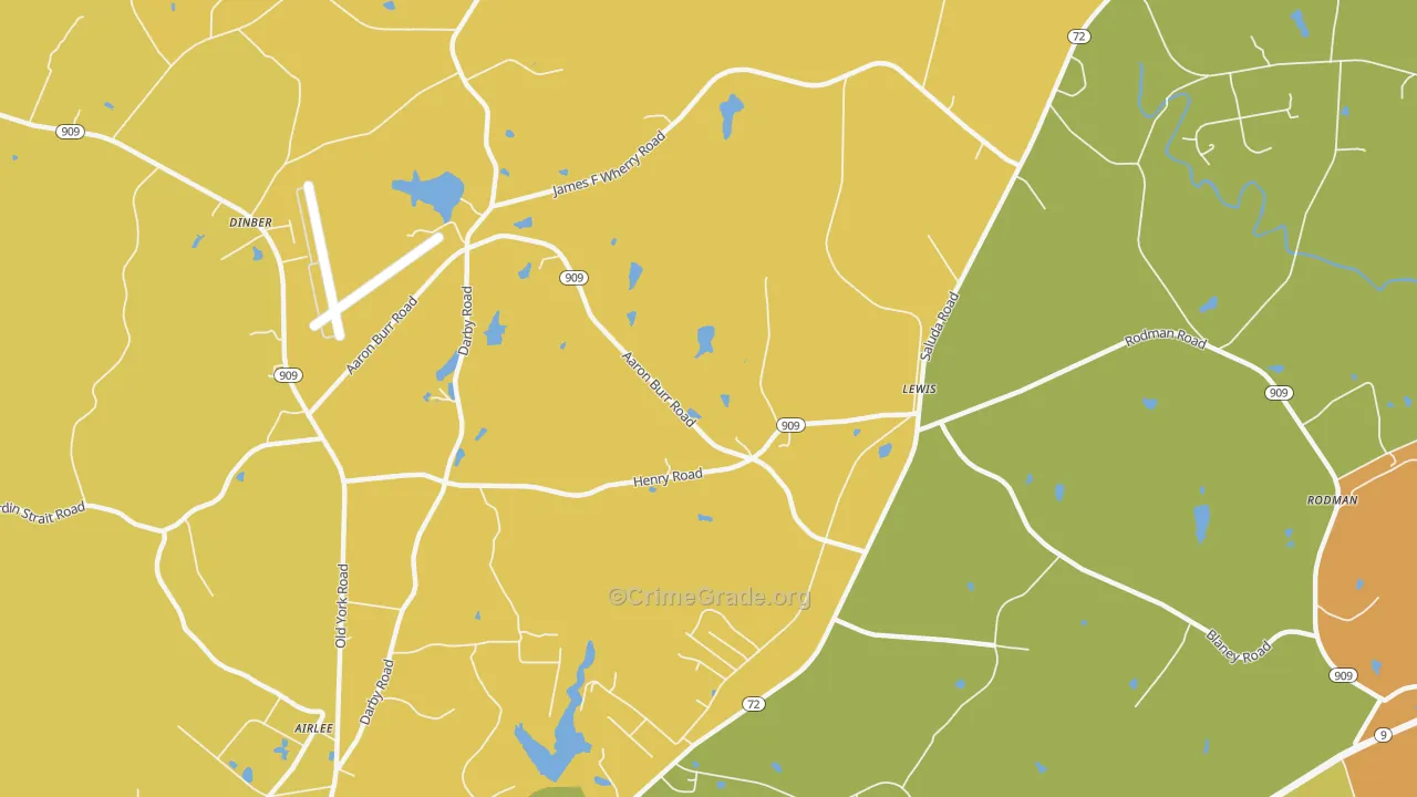 Lewis, SC Map of Murder Rates