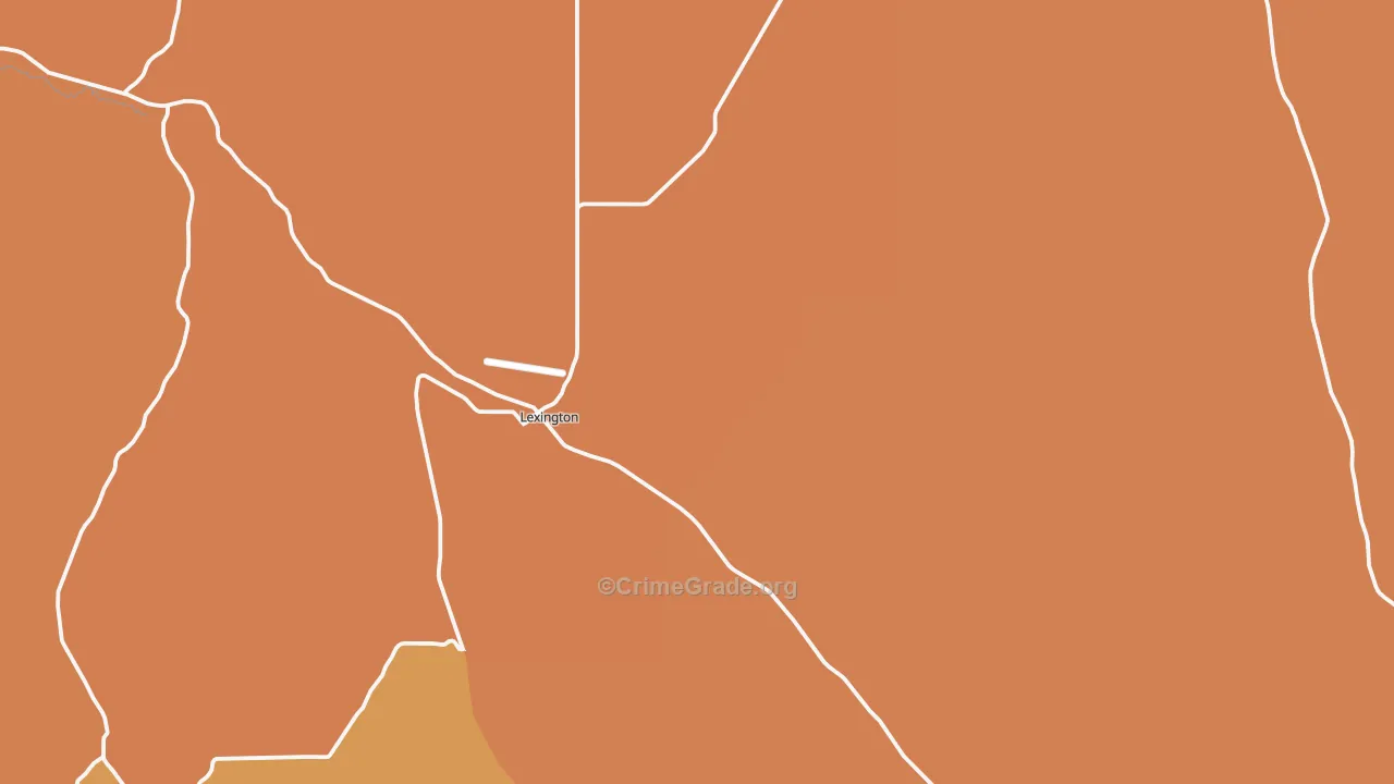 Lexington, OR Map of Murder Rates