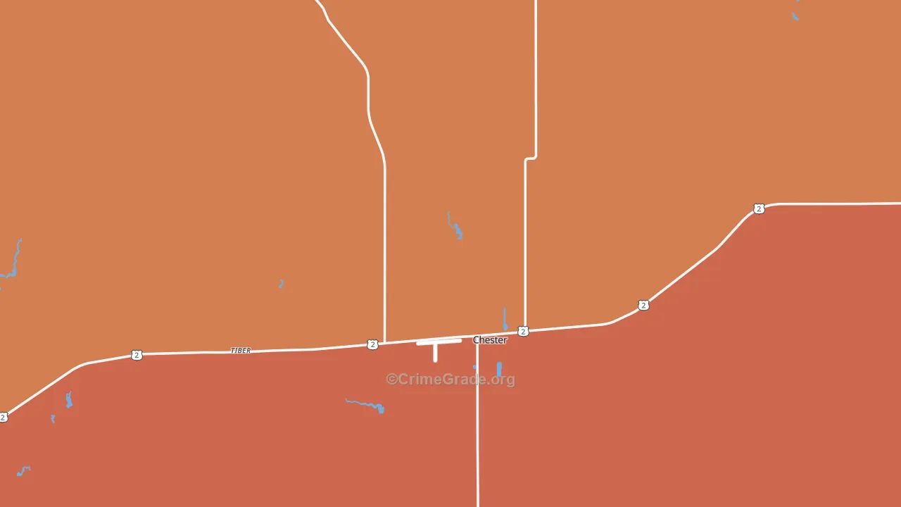 Liberty County, MT Map of Murder Rates