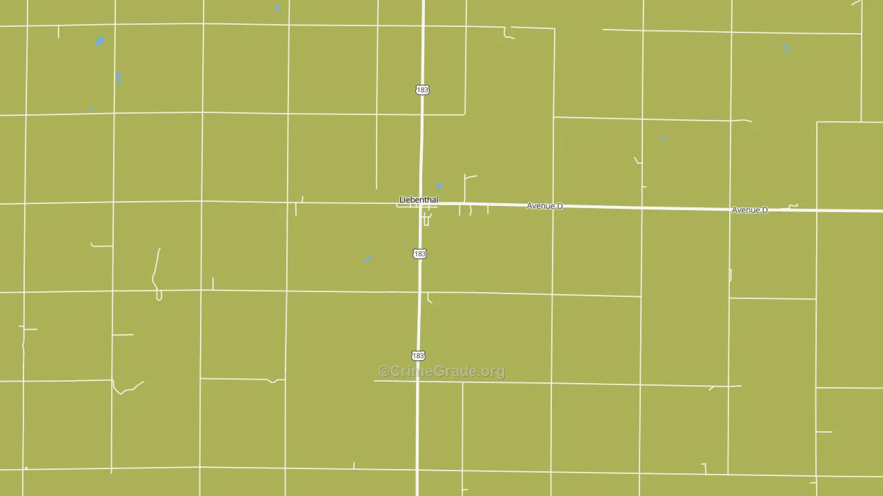 Liebenthal, KS Map of Murder Rates