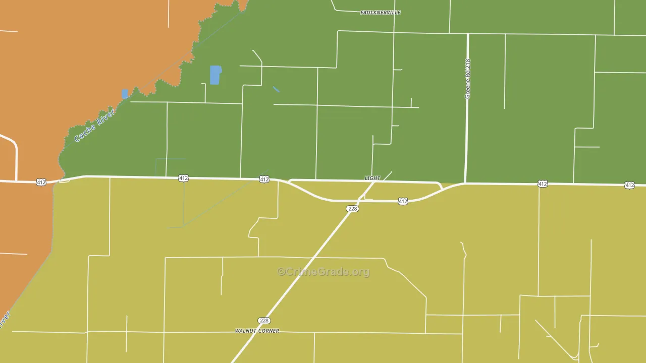 Light, AR Map of Murder Rates