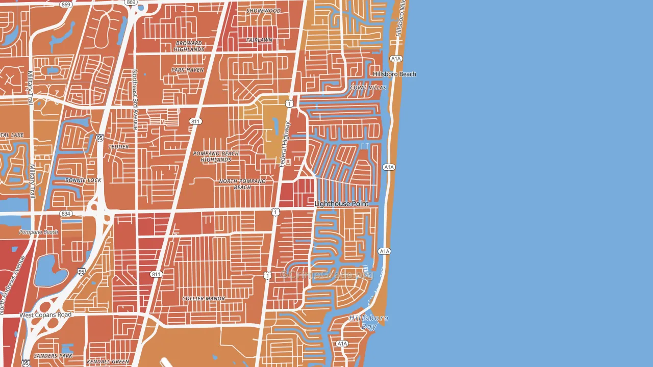 Lighthouse Point, FL Map of Murder Rates