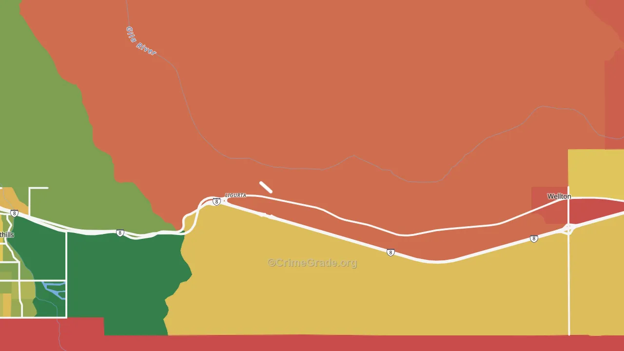 Ligurta, AZ Map of Murder Rates