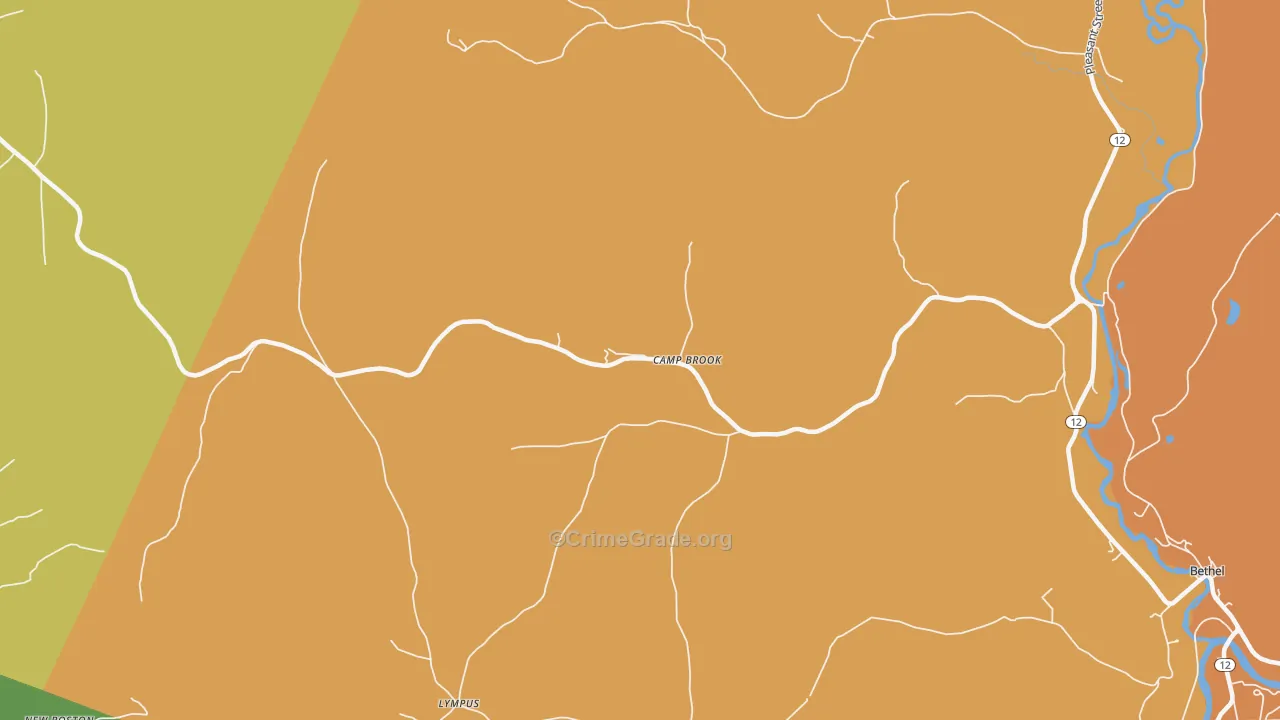 Lilliesville, VT Map of Murder Rates