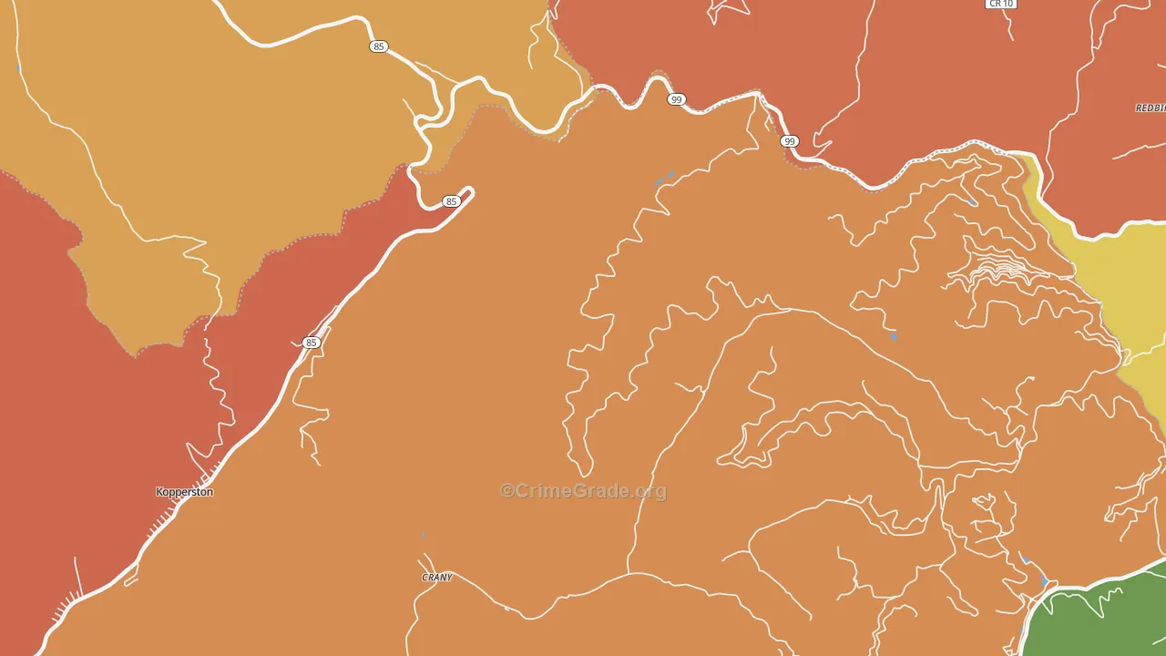 Lillyhaven, WV Map of Murder Rates