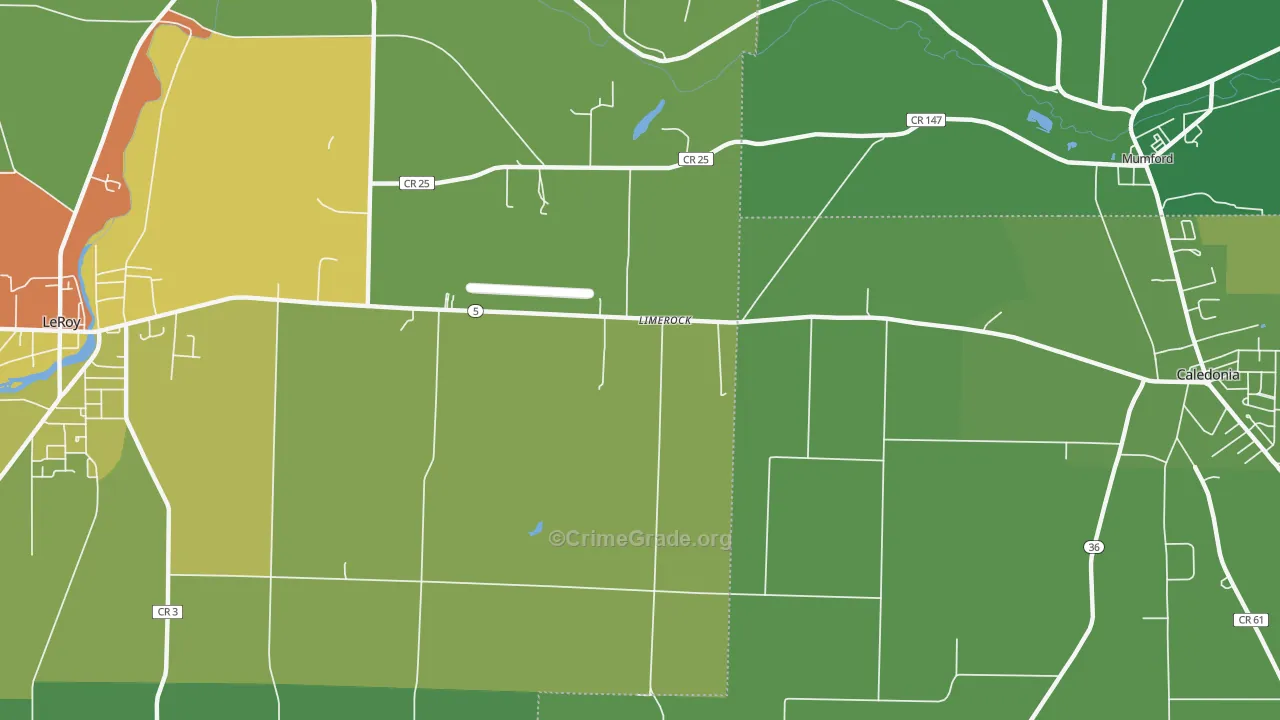 Limerock, NY Map of Murder Rates