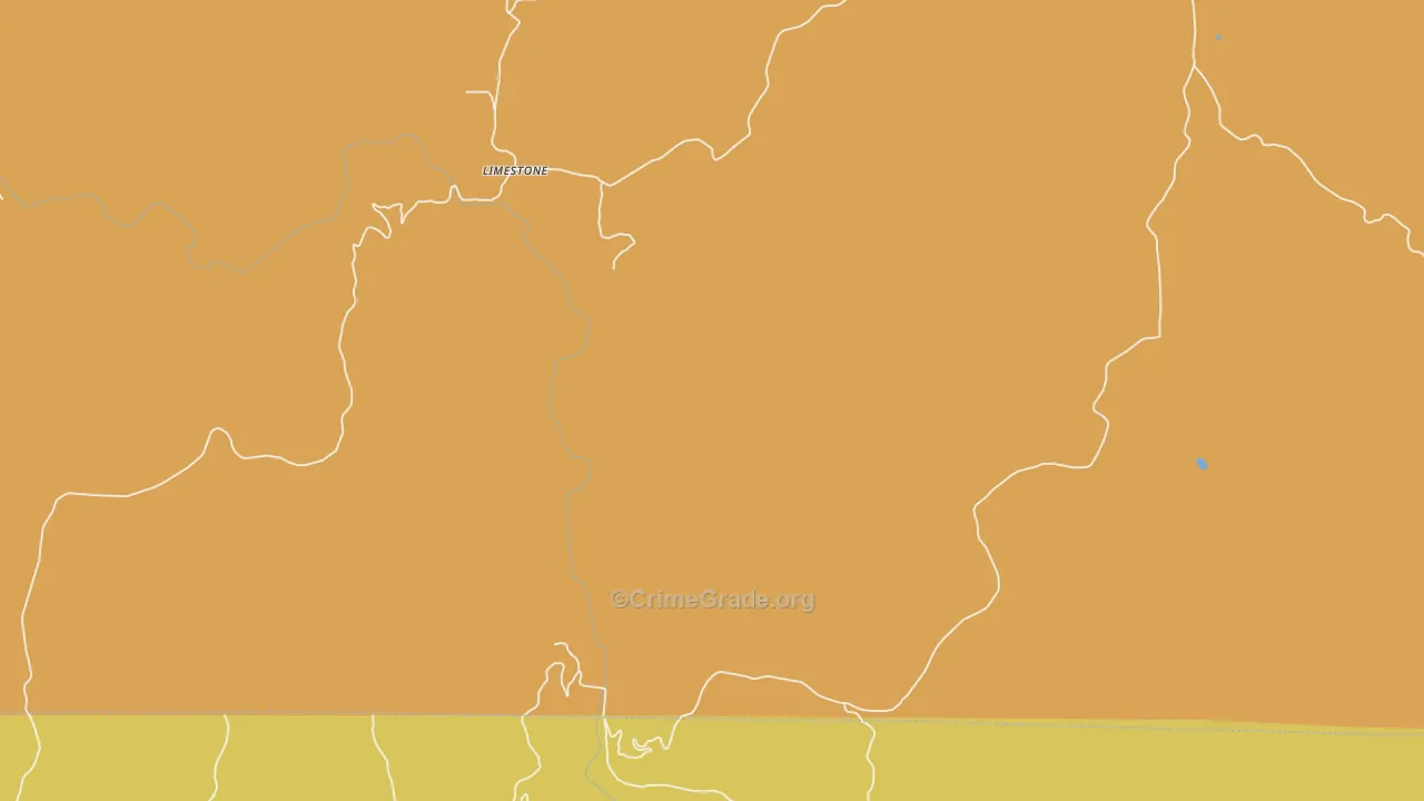 Limestone, AR Map of Murder Rates