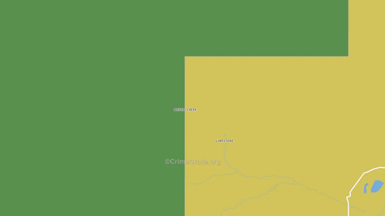 Limestone, MT Map of Murder Rates