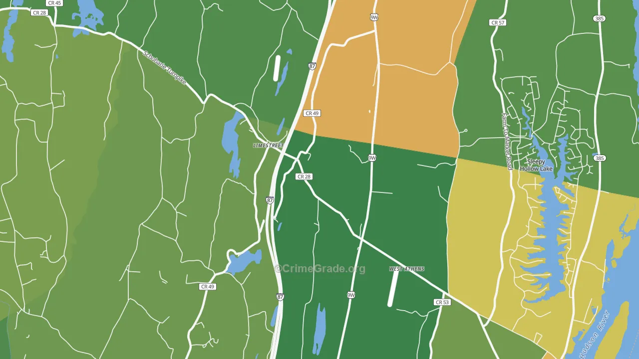 Limestreet, NY Map of Murder Rates