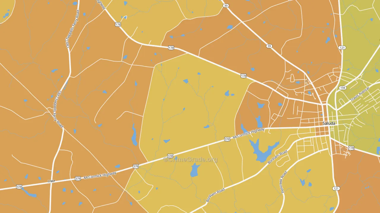 Limp, SC Map of Murder Rates