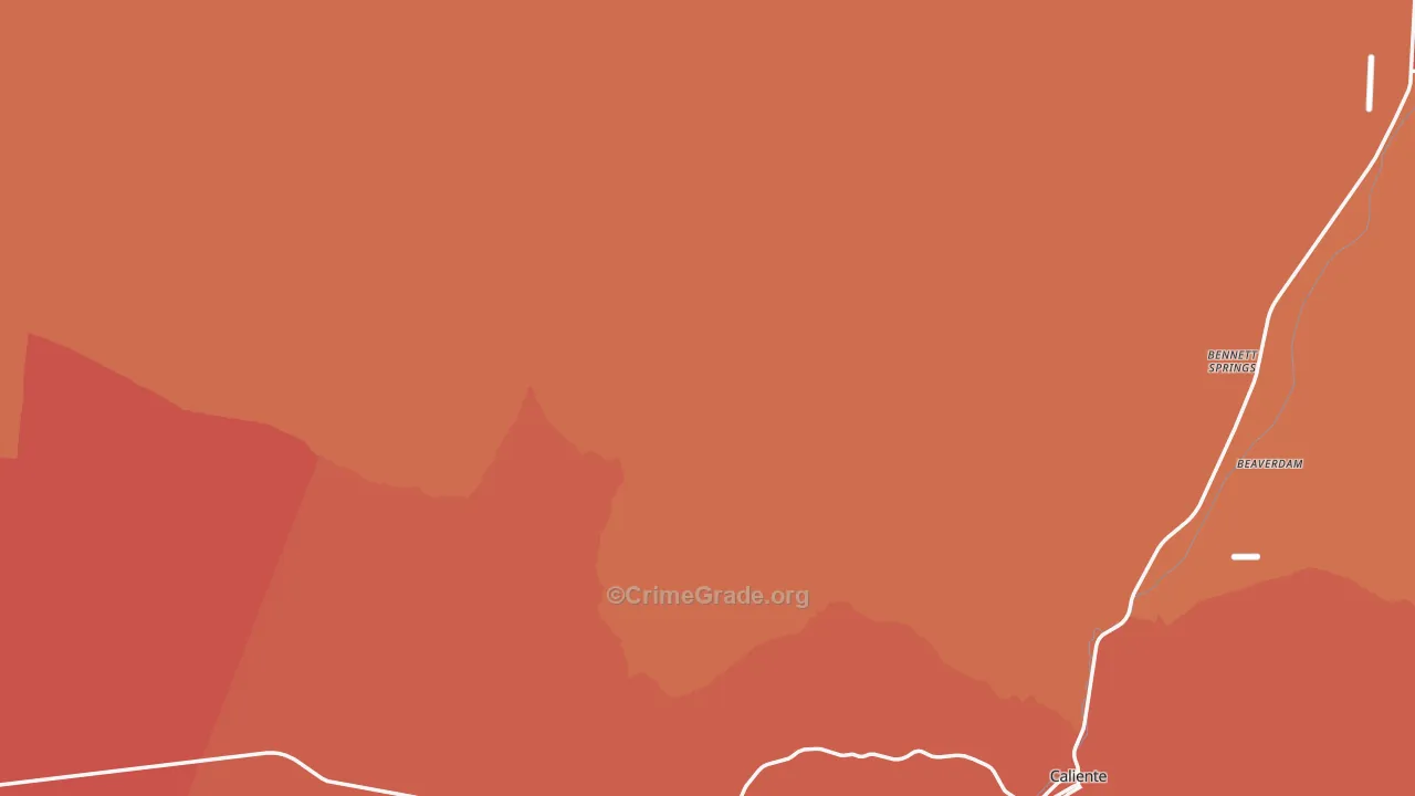 Lincoln County, NV Map of Murder Rates