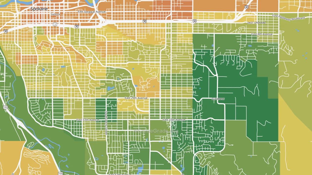 Lincoln Heights, Spokane, WA Map of Murder Rates