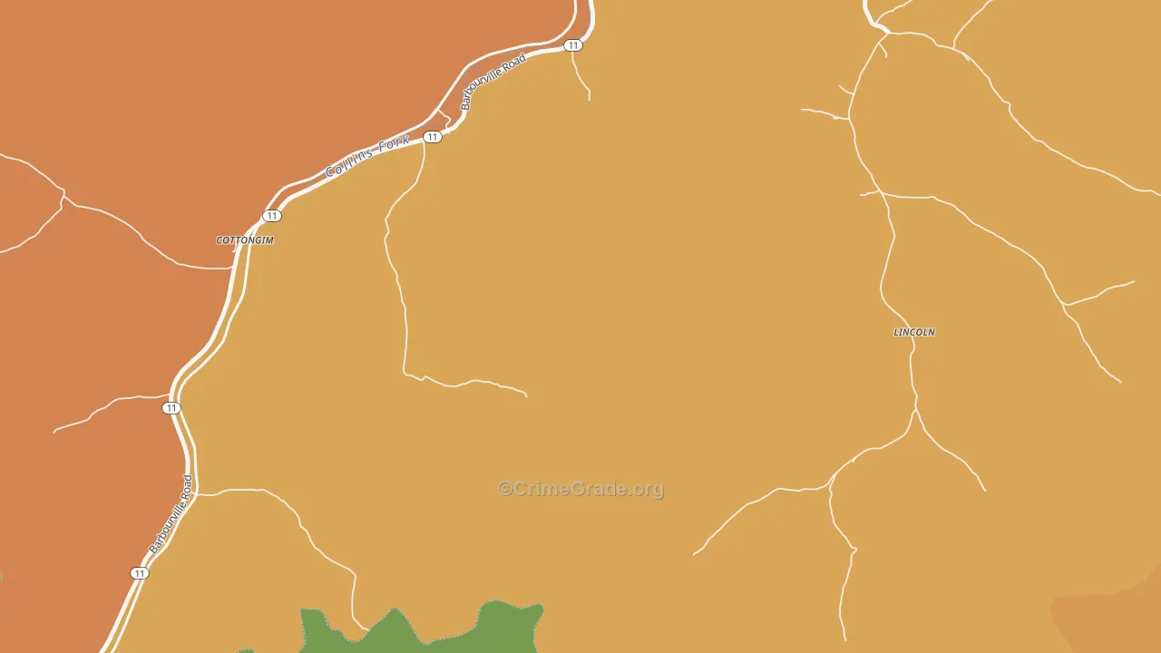 Lincoln, KY Map of Murder Rates