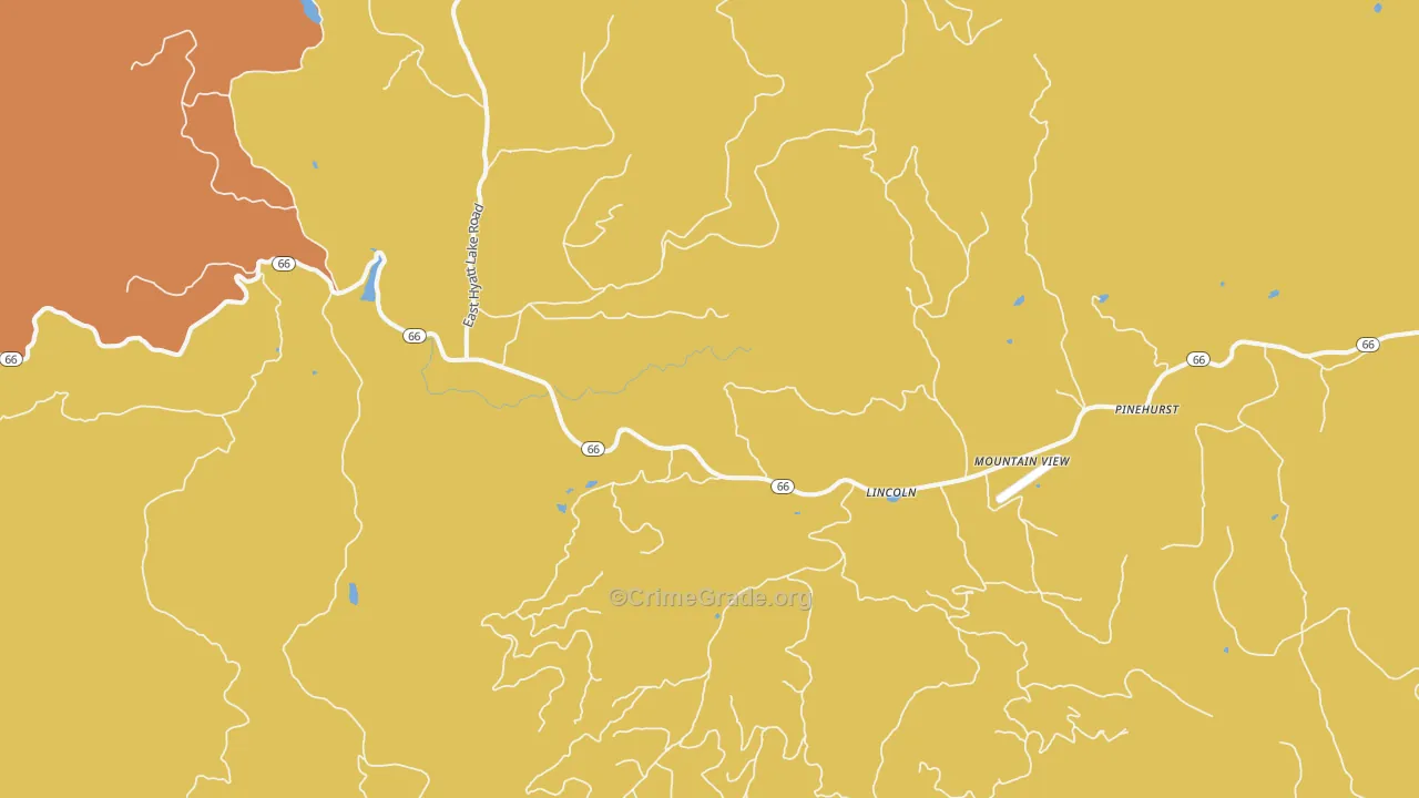 Lincoln, OR Map of Murder Rates
