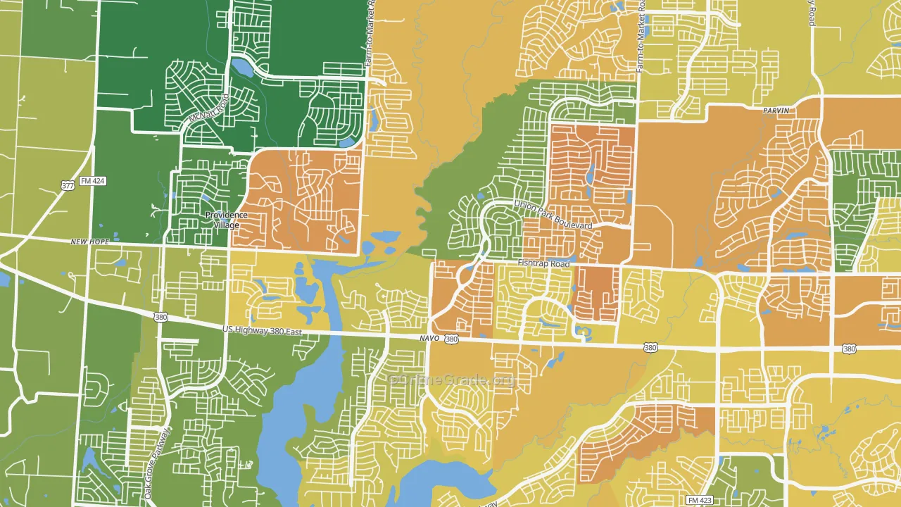 Lincoln Park, TX Map of Murder Rates