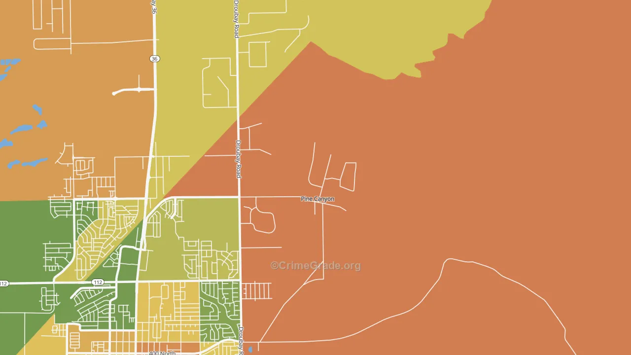 Lincoln, UT Map of Murder Rates