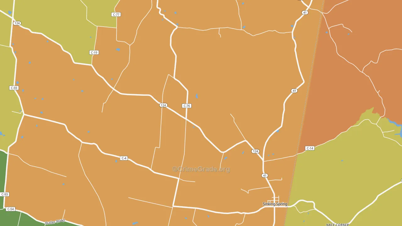 Lincolnville, OH Map of Murder Rates