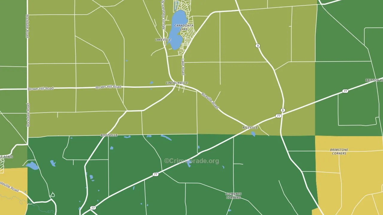 Lincolnville, PA Map of Murder Rates