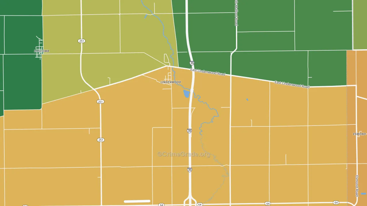 Lindenwood, IL Map of Murder Rates