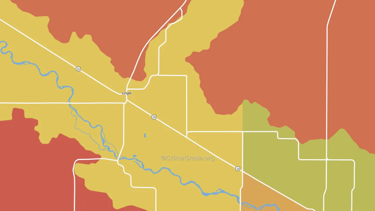 Lingle, WY Map of Murder Rates