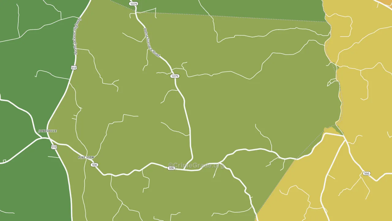 Linwood, KY Map of Murder Rates