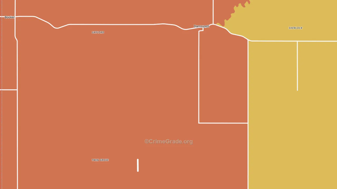 Lipscomb County, TX Map of Murder Rates