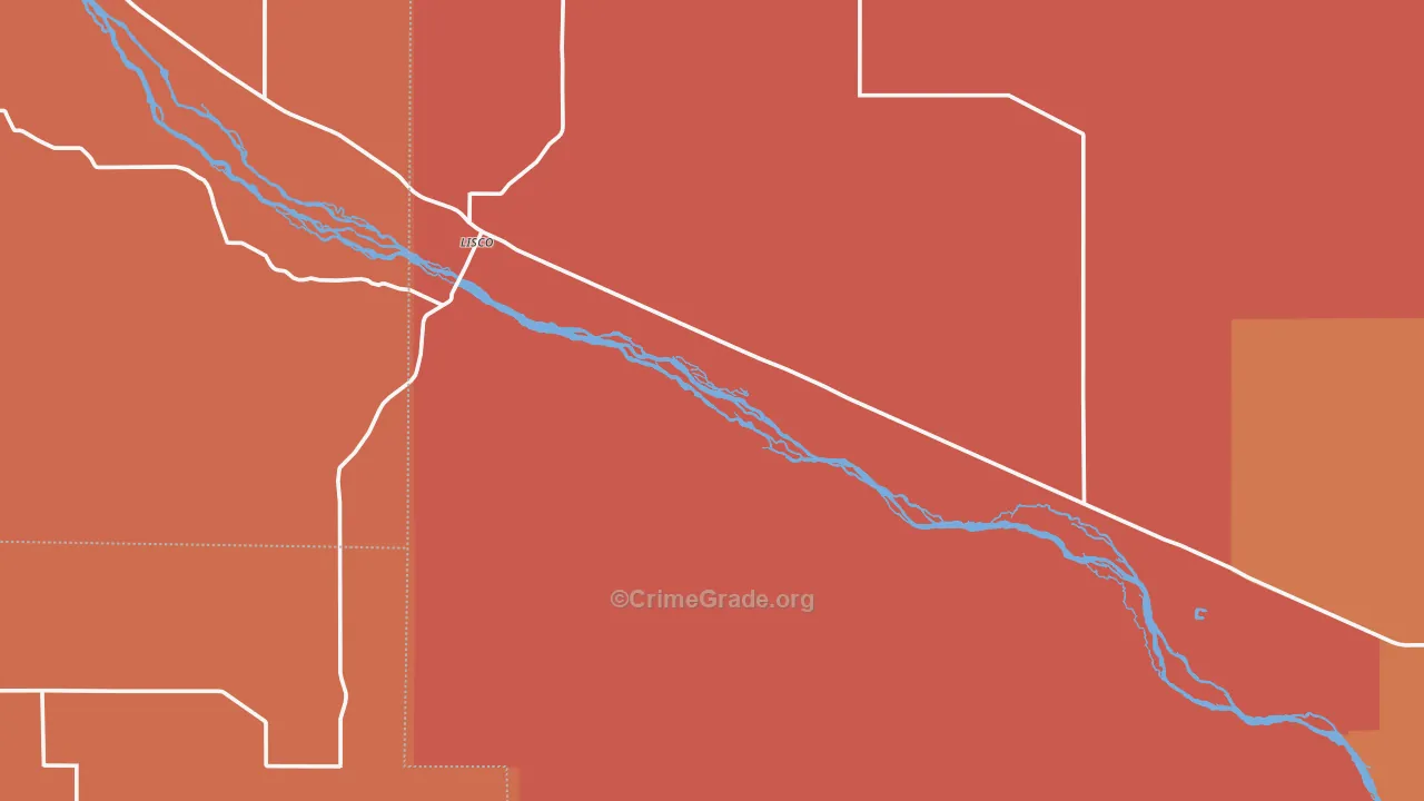 Lisco, NE Map of Murder Rates
