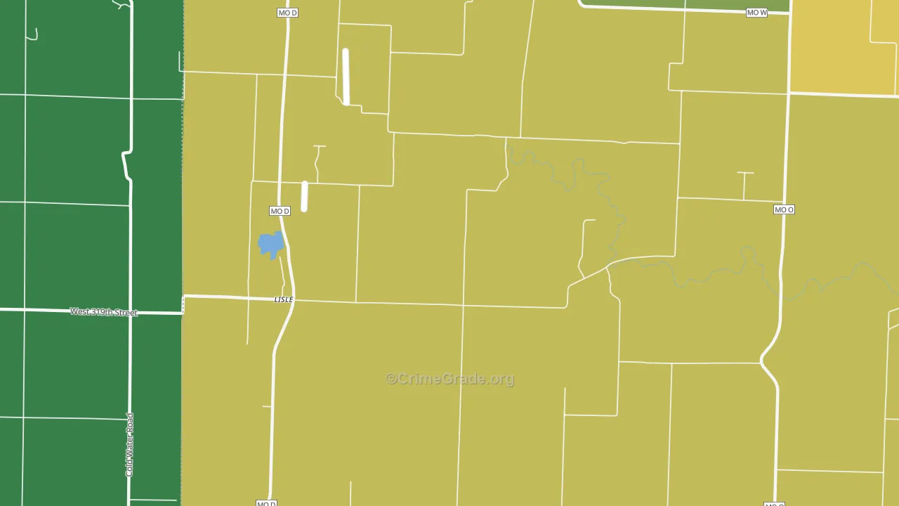 Lisle, MO Map of Murder Rates