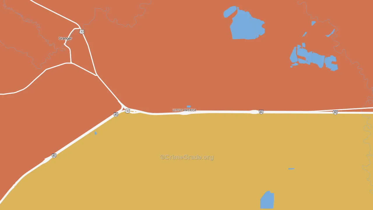 Little America, WY Map of Murder Rates