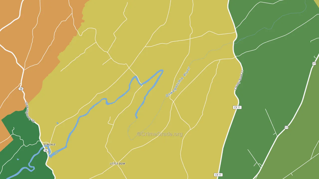 Little Bow, NY Map of Murder Rates