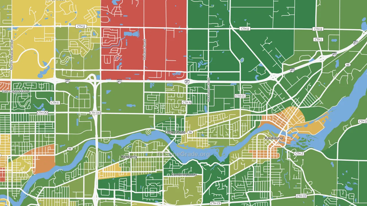 Little Chute, WI Map of Murder Rates