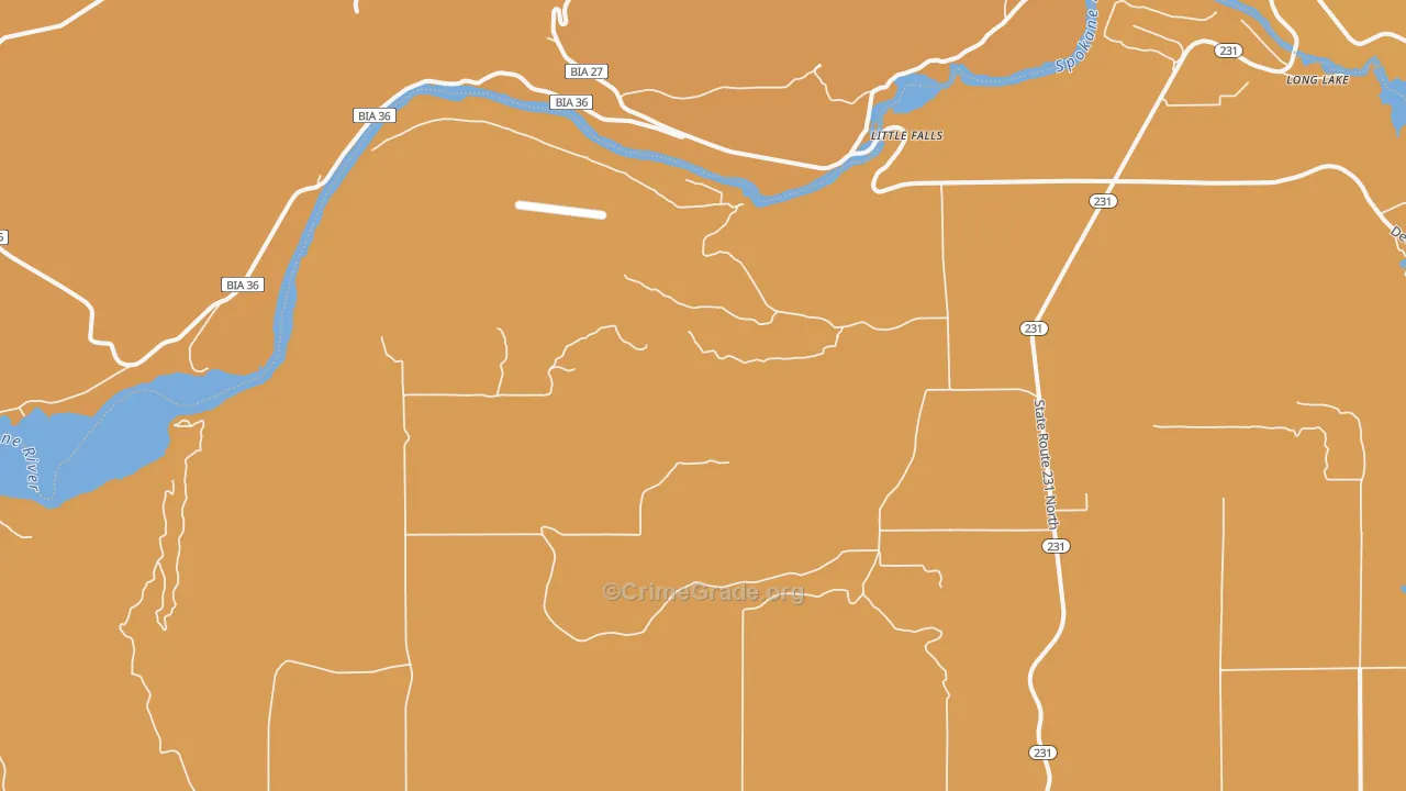 Little Falls, WA Map of Murder Rates