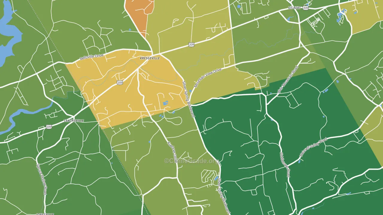Little Gap, PA Map of Murder Rates