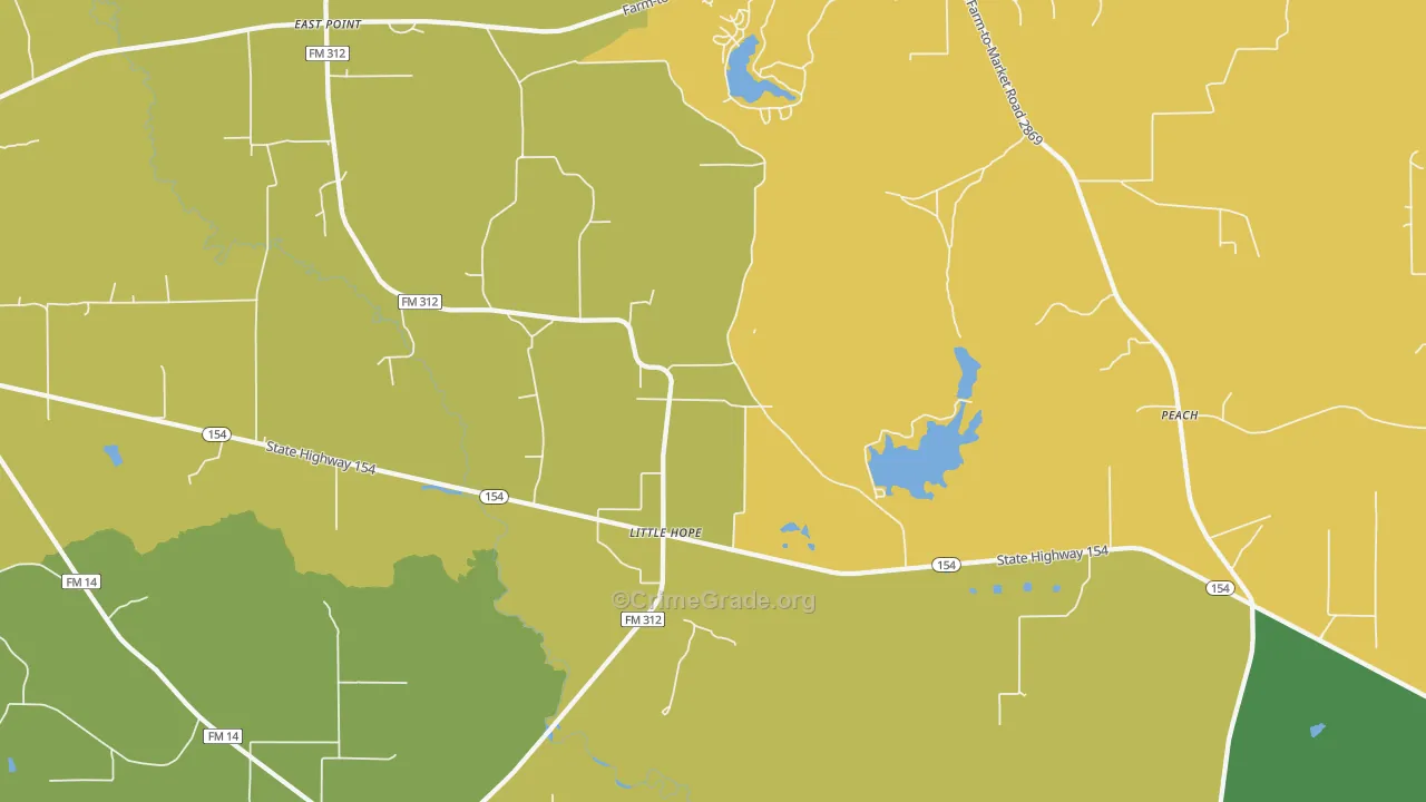 Little Hope, TX Map of Murder Rates