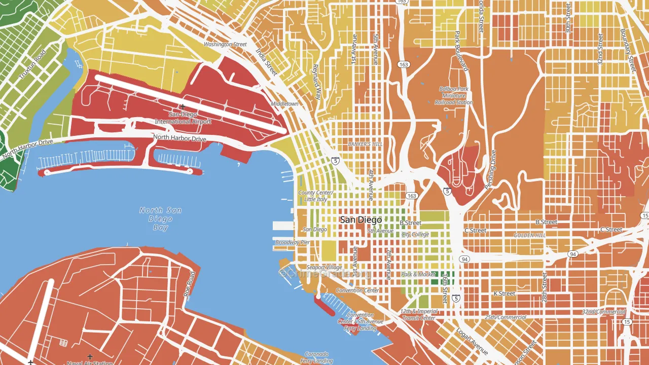 Little Italy, San Diego, CA Map of Murder Rates