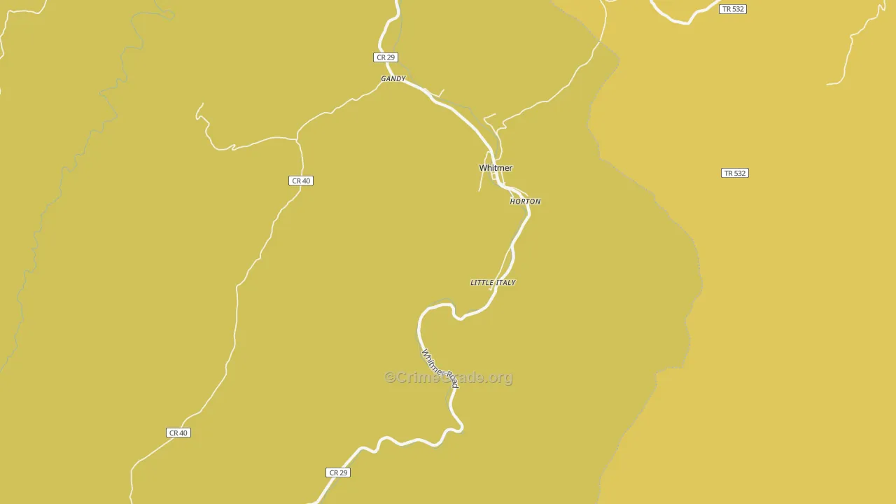 Little Italy, WV Map of Murder Rates
