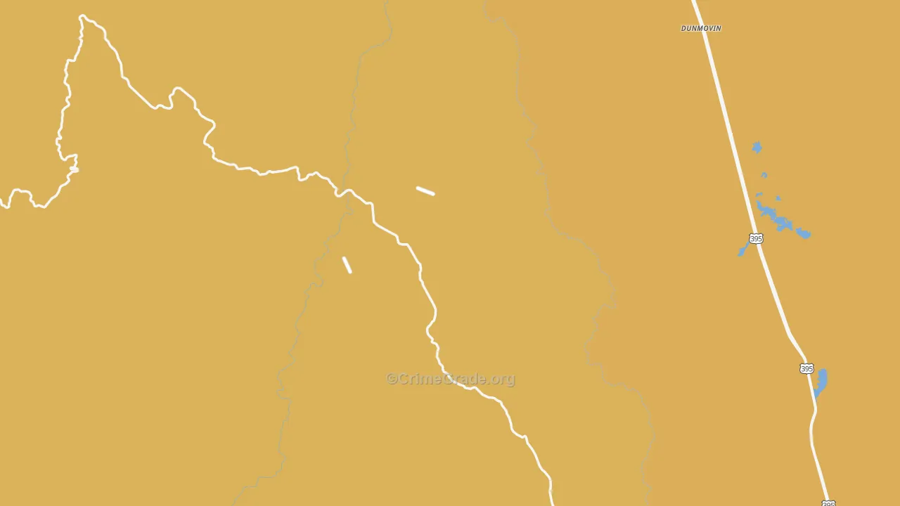 Little Lake, CA Map of Murder Rates