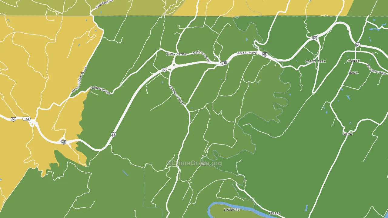 Little Orleans, MD Map of Murder Rates