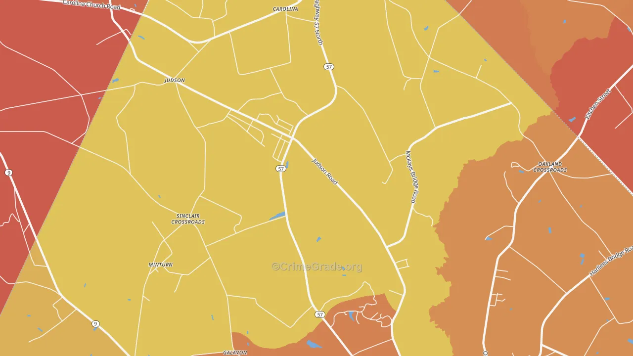 Little Rock, SC Map of Murder Rates