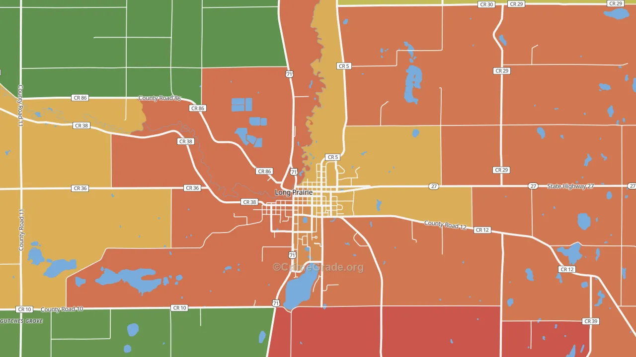 Little Sauk, MN Map of Murder Rates