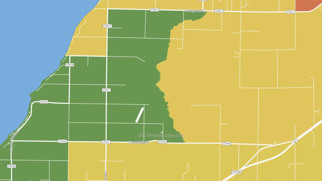 Little Sturgeon, WI Map of Murder Rates