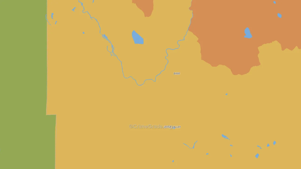 Little Valley, CA Map of Murder Rates