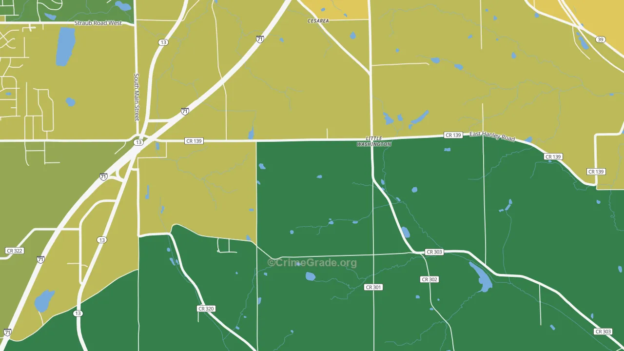Little Washington, OH Map of Murder Rates