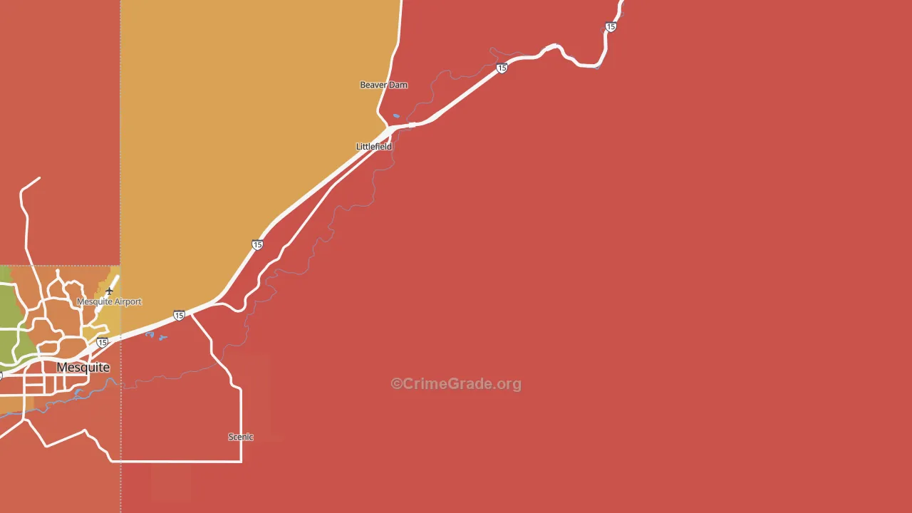Littlefield, AZ Map of Murder Rates