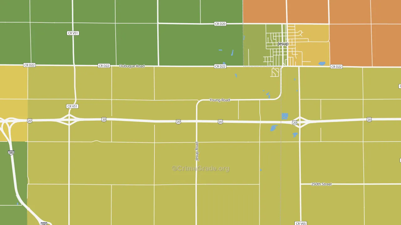 Littleton, IA Map of Murder Rates
