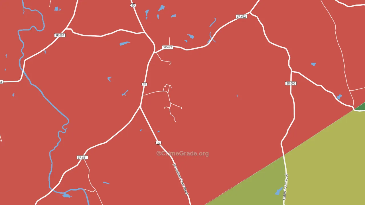 Littleton, VA Map of Murder Rates