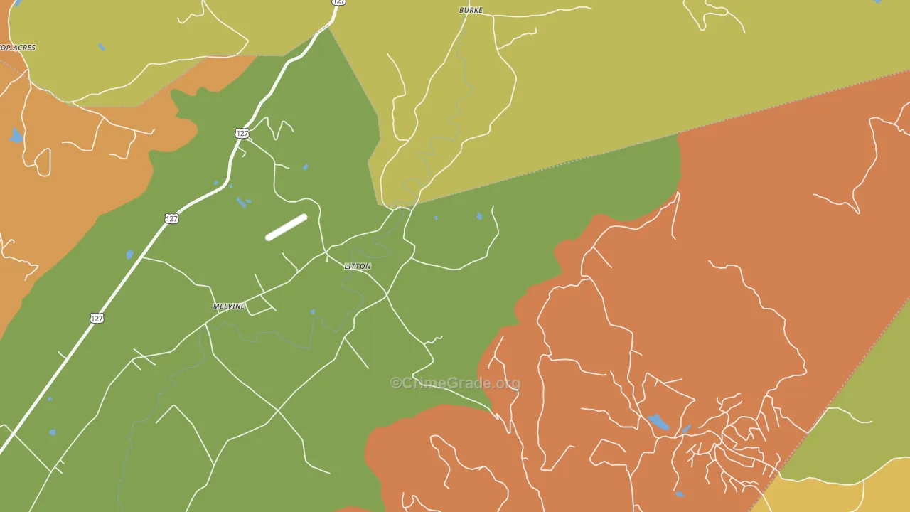 Litton, TN Map of Murder Rates