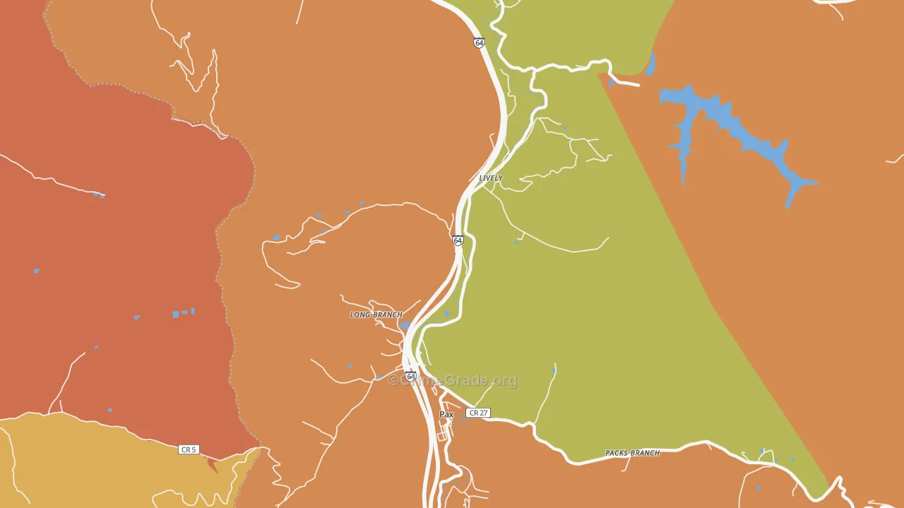 Lively, WV Map of Murder Rates