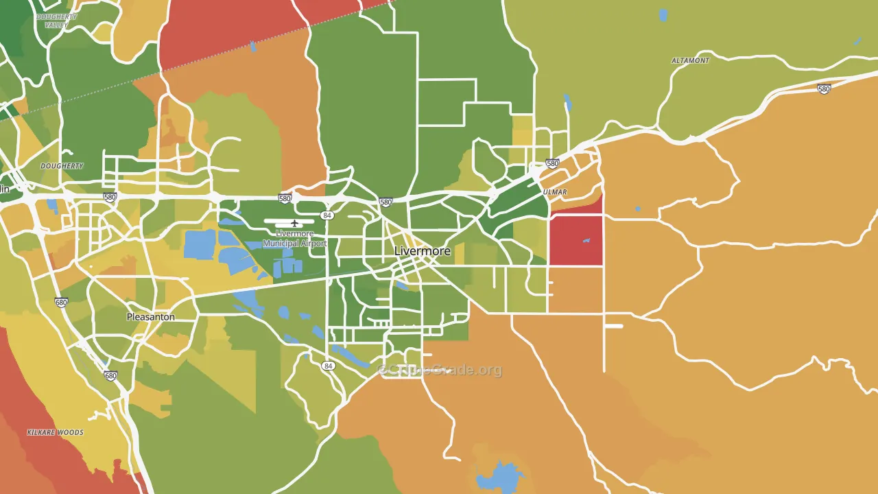 Livermore, CA Map of Murder Rates